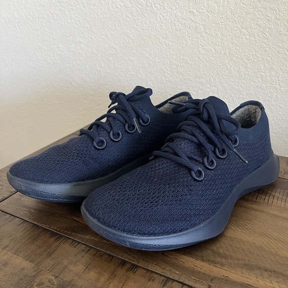 Allbirds Tree Dashers Knit Athletic Shoe‎ Men's Sz 10 Navy Pristine - Picture 1 of 9